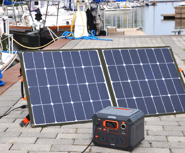 Gomadic SunVolt High Output Portable Solar Power Station designed for the  Magellan RoadMate 6230 Dashcam - Can