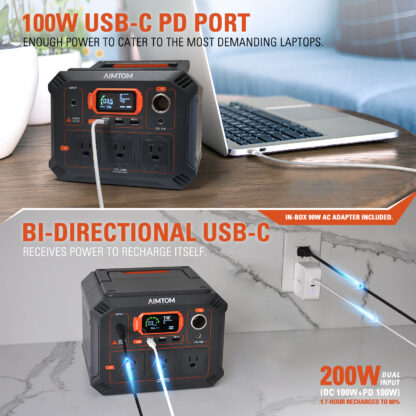 Bi directional Rechargeable power station